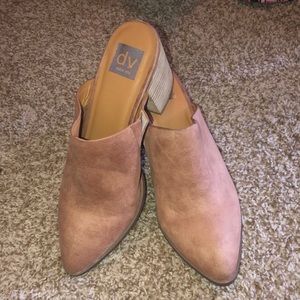 Brown suede Dolce Vita Slip Ons